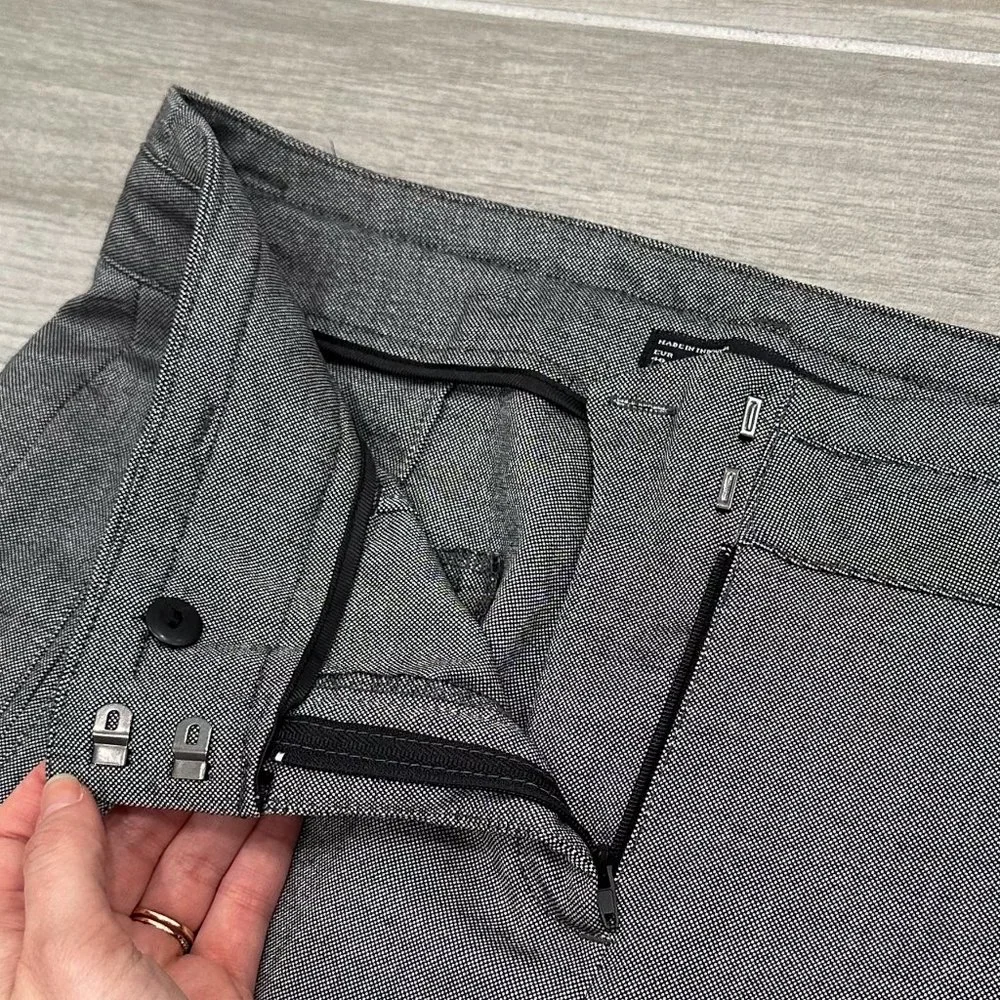 Zara Basic Tapered Ankle Skinny Slim Fit Trousers in Gray Women’s Size 8